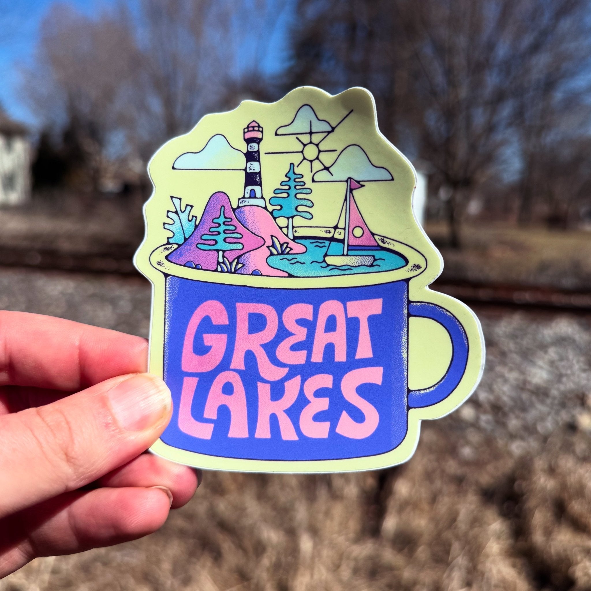 A Great Lakes Mug Purple - menottees
