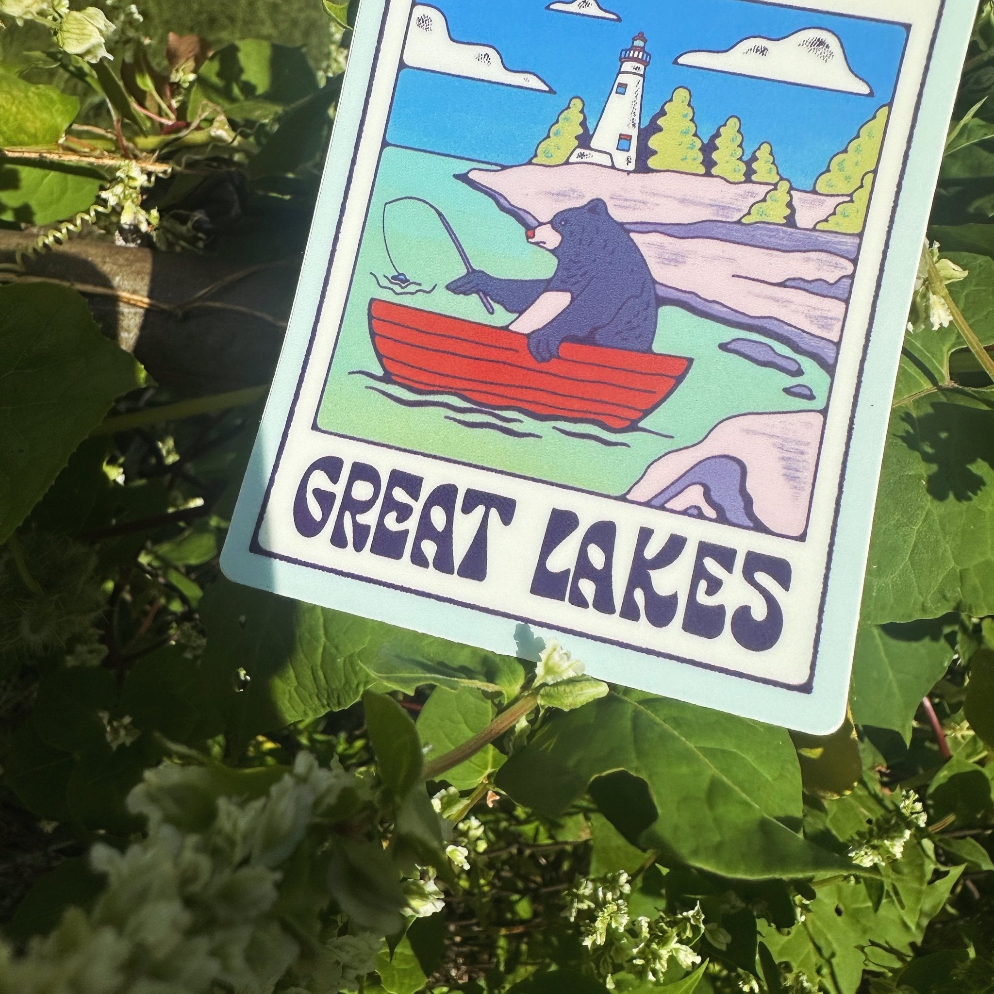 A Great Lakes Picture (Bear in a Boat) - menottees