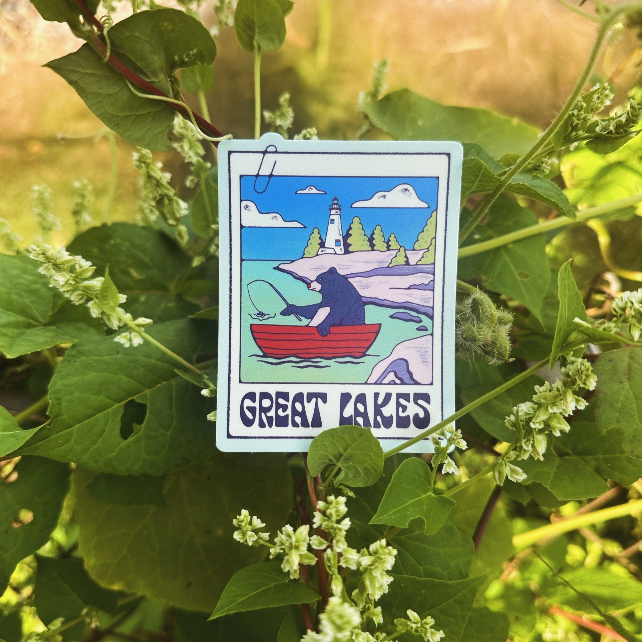 A Great Lakes Picture (Bear in a Boat) - menottees