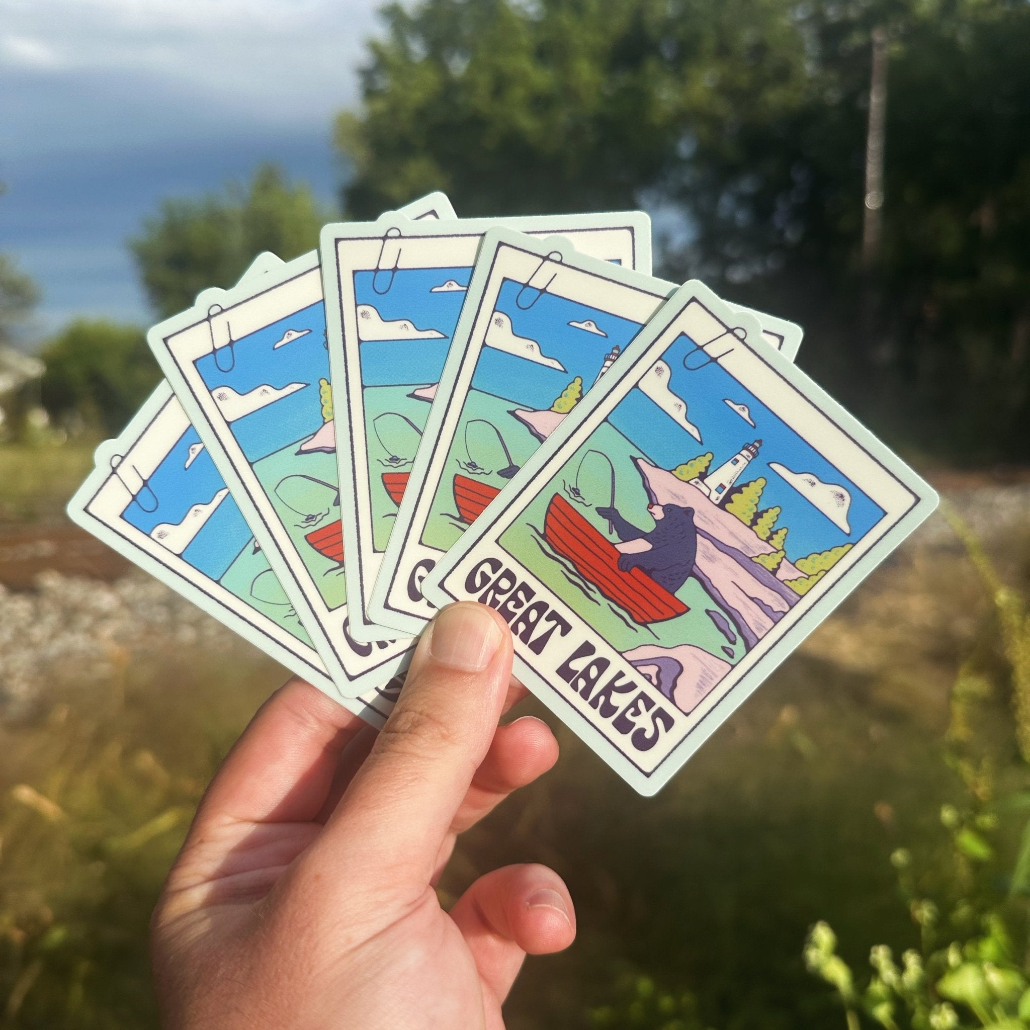 A Great Lakes Picture (Bear in a Boat) - menottees