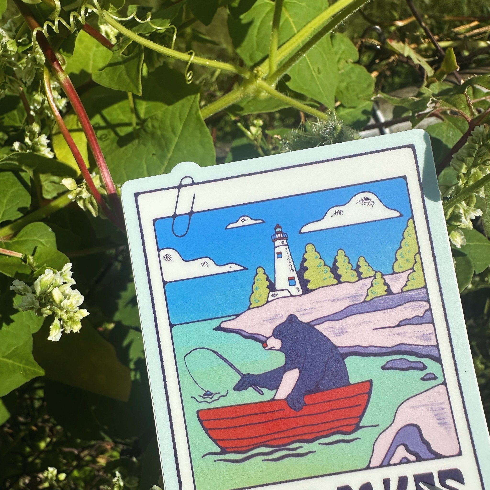 A Great Lakes Picture (Bear in a Boat) - menottees