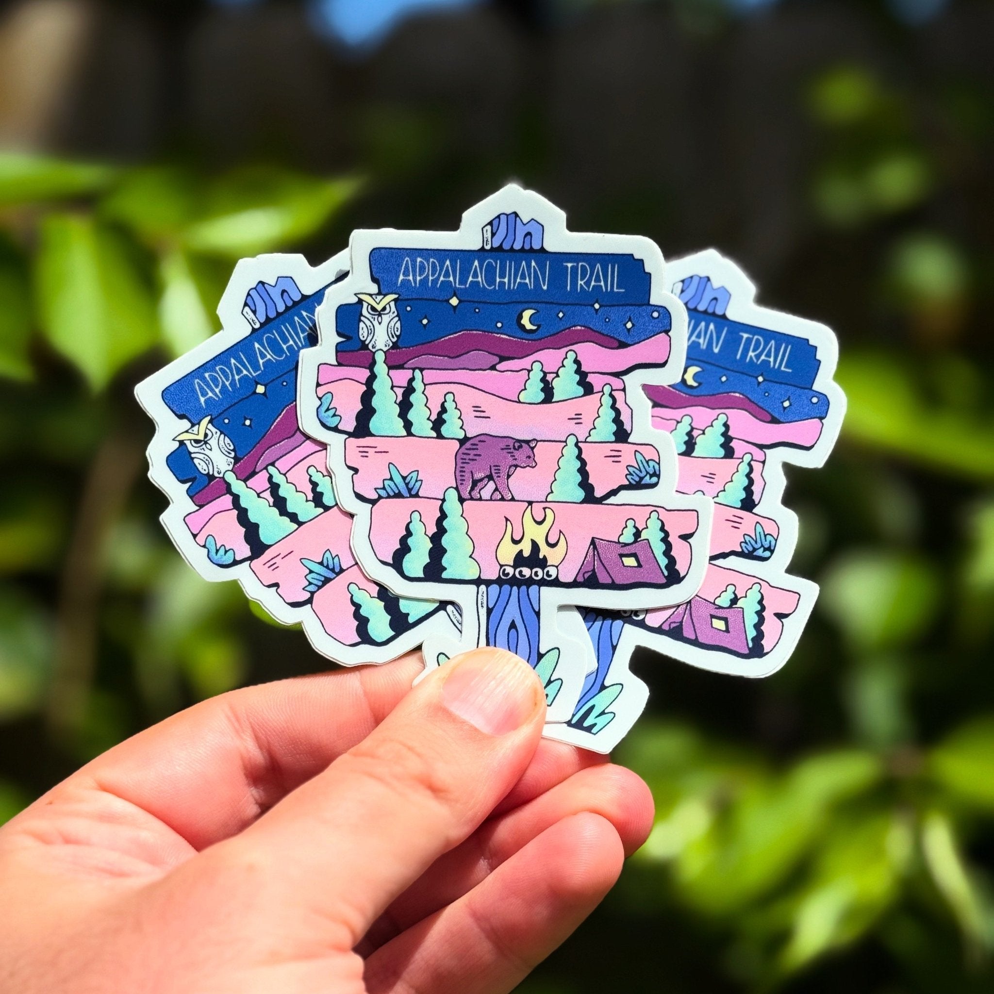 Appalachian Trail Sign (Night) - Menottees