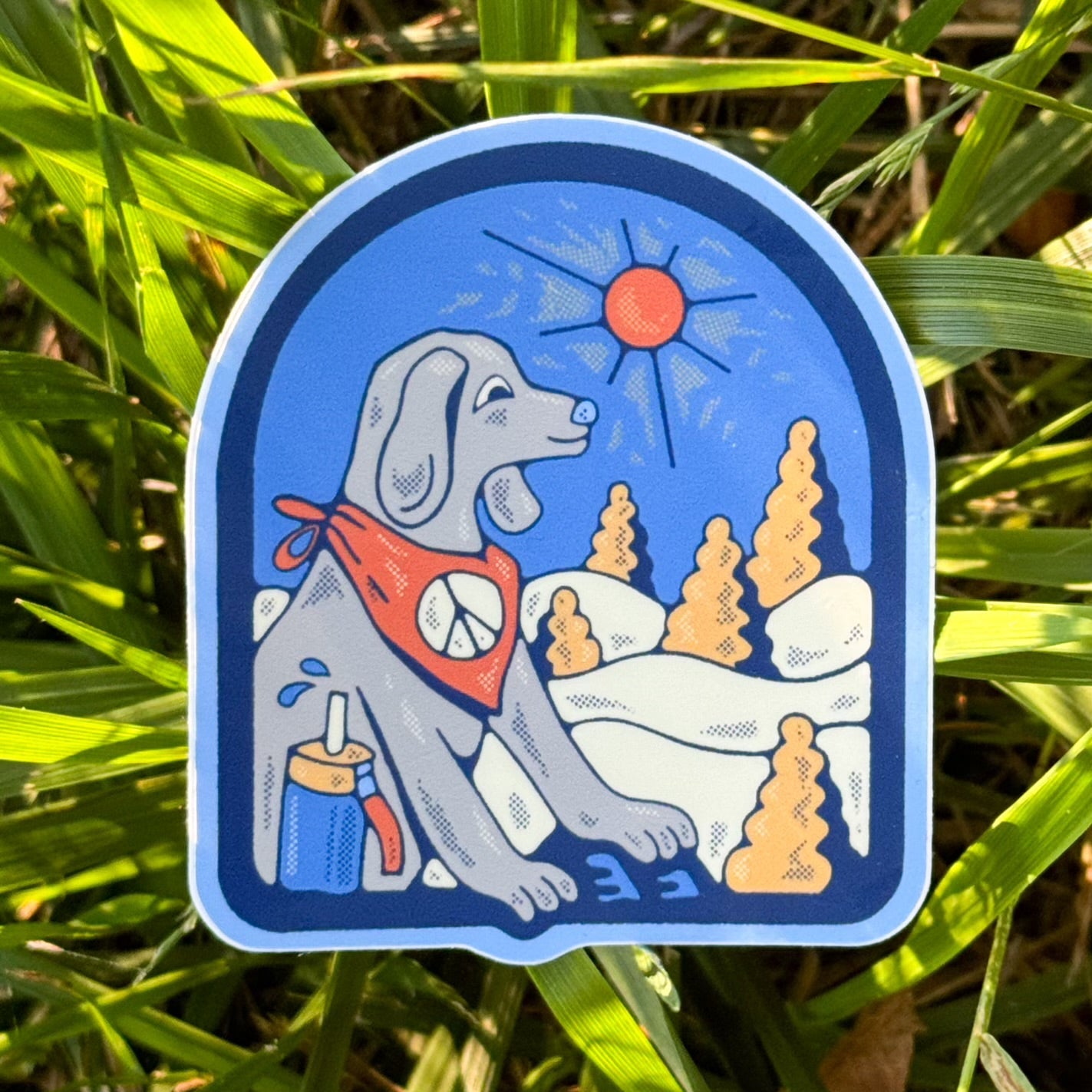 Hiking Bandana Dog - menottees