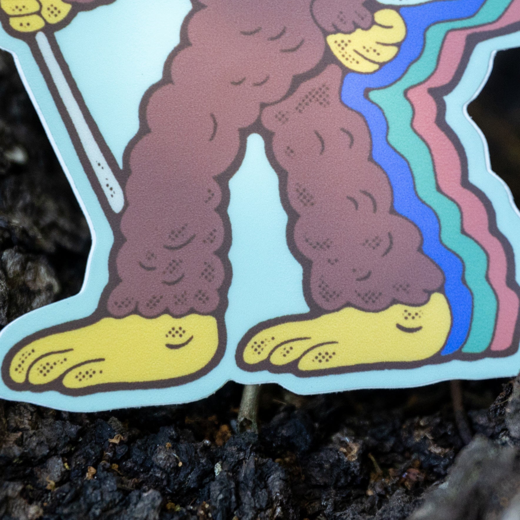 Retro Hiking Bigfoot - menottees