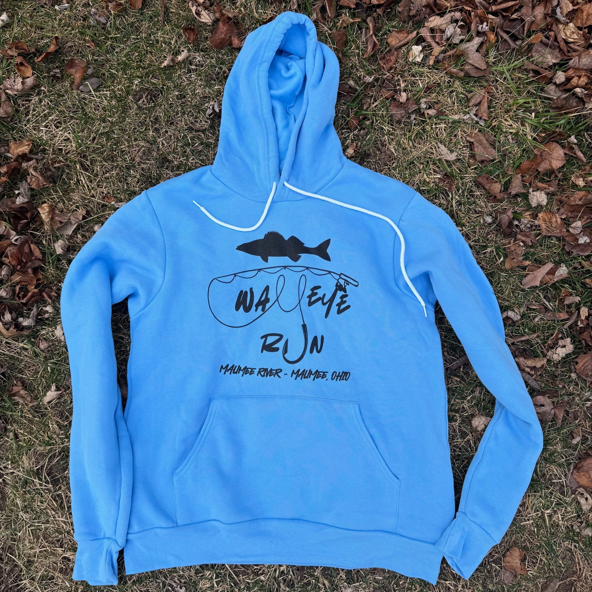 Walleye Run Hoodie (Blue) - menottees
