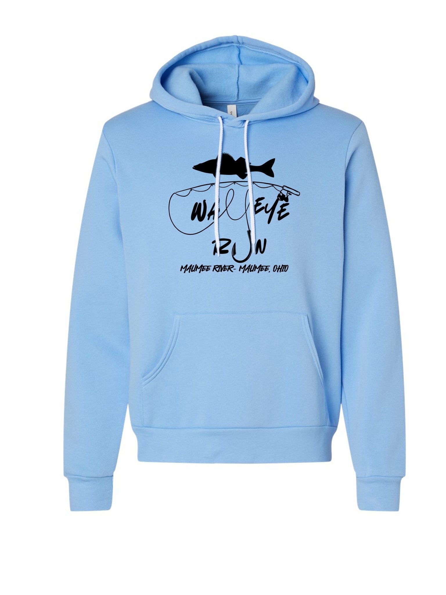 Walleye Run Hoodie (Blue) - menottees