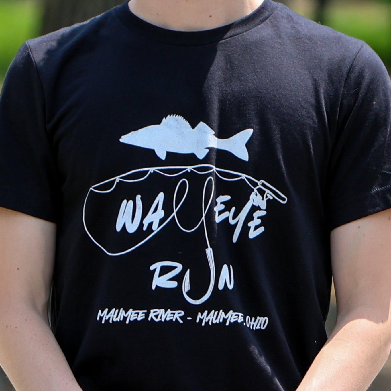 Walleye Run Tee (Black) - Menottees