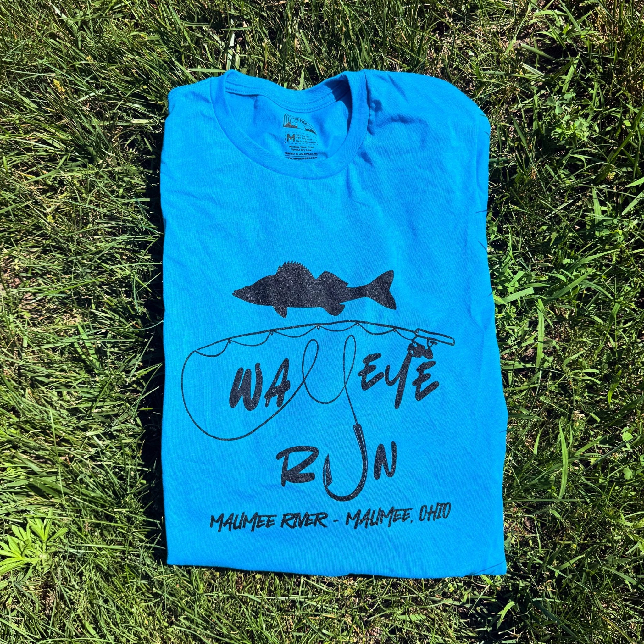 Walleye Run Tee (Blue) - Menottees