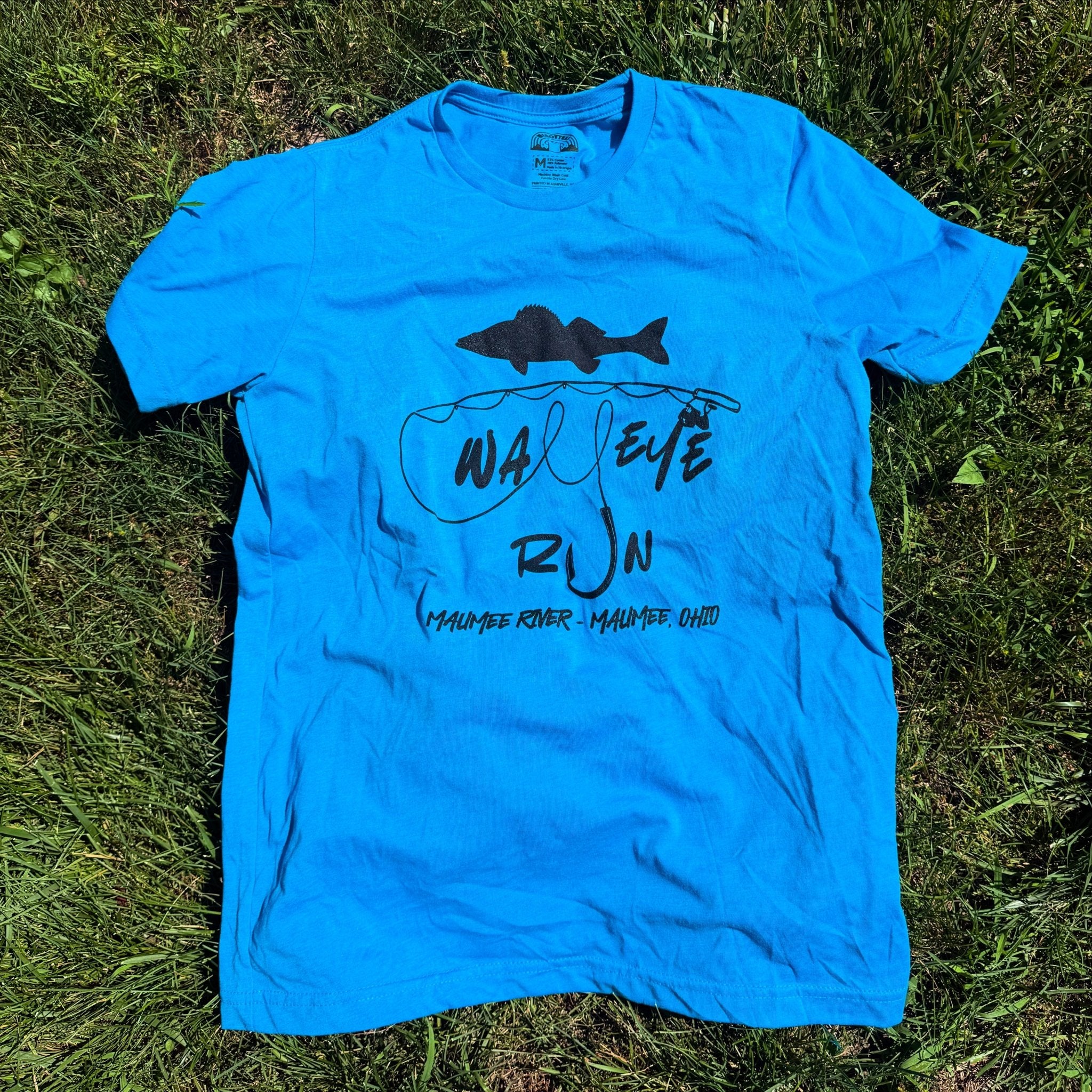 Walleye Run Tee (Blue) - Menottees