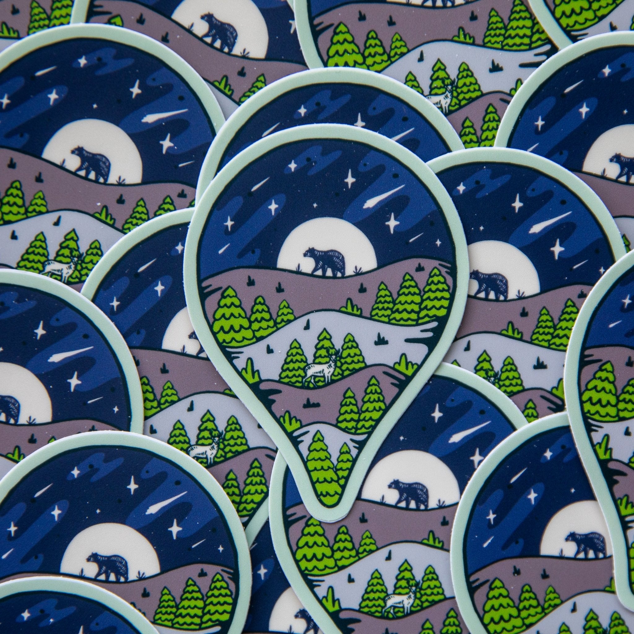 Location Symbol (Blue Ridge Night) - menottees