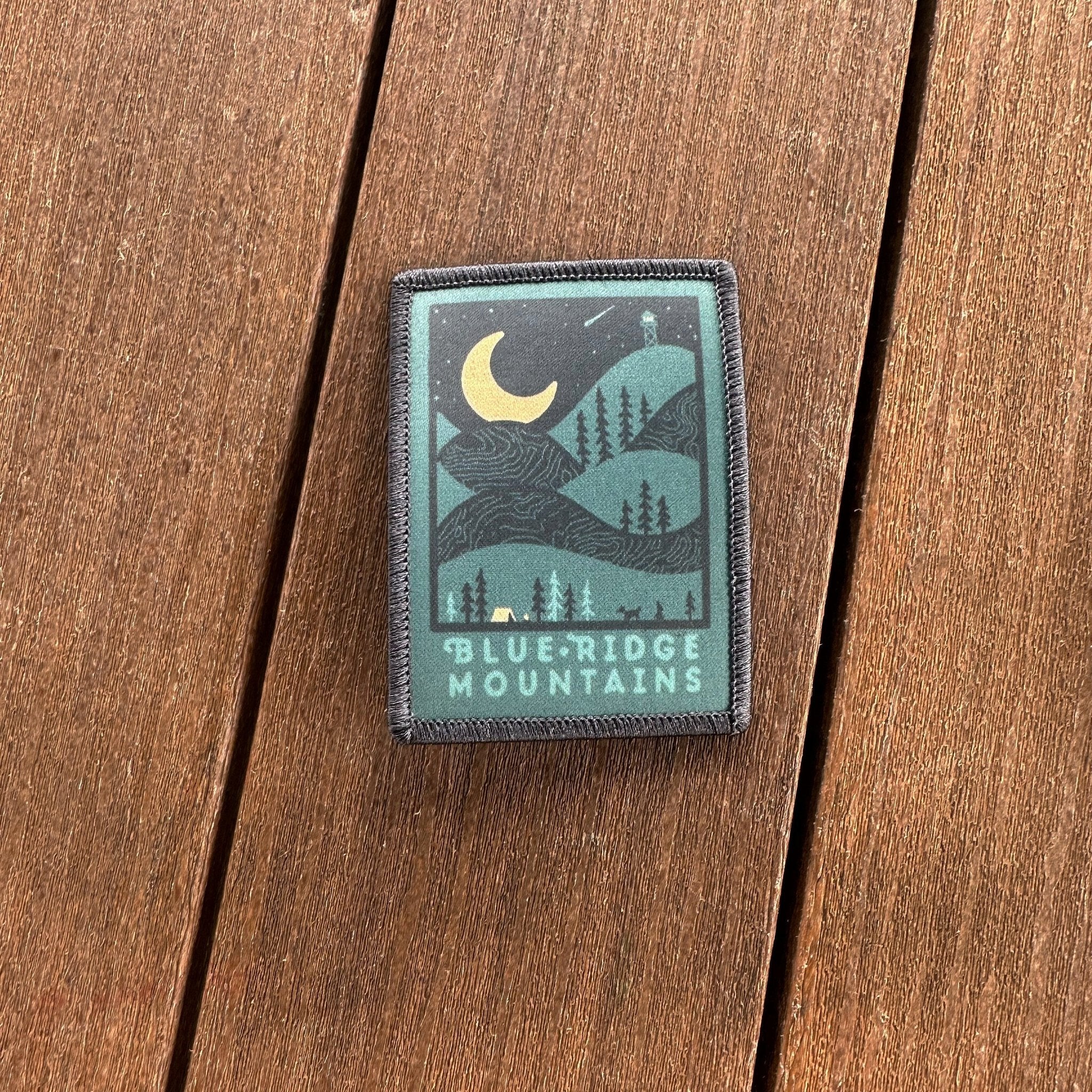 Night Ridge (The Yellow Moon) | Iron-On Patch - menottees