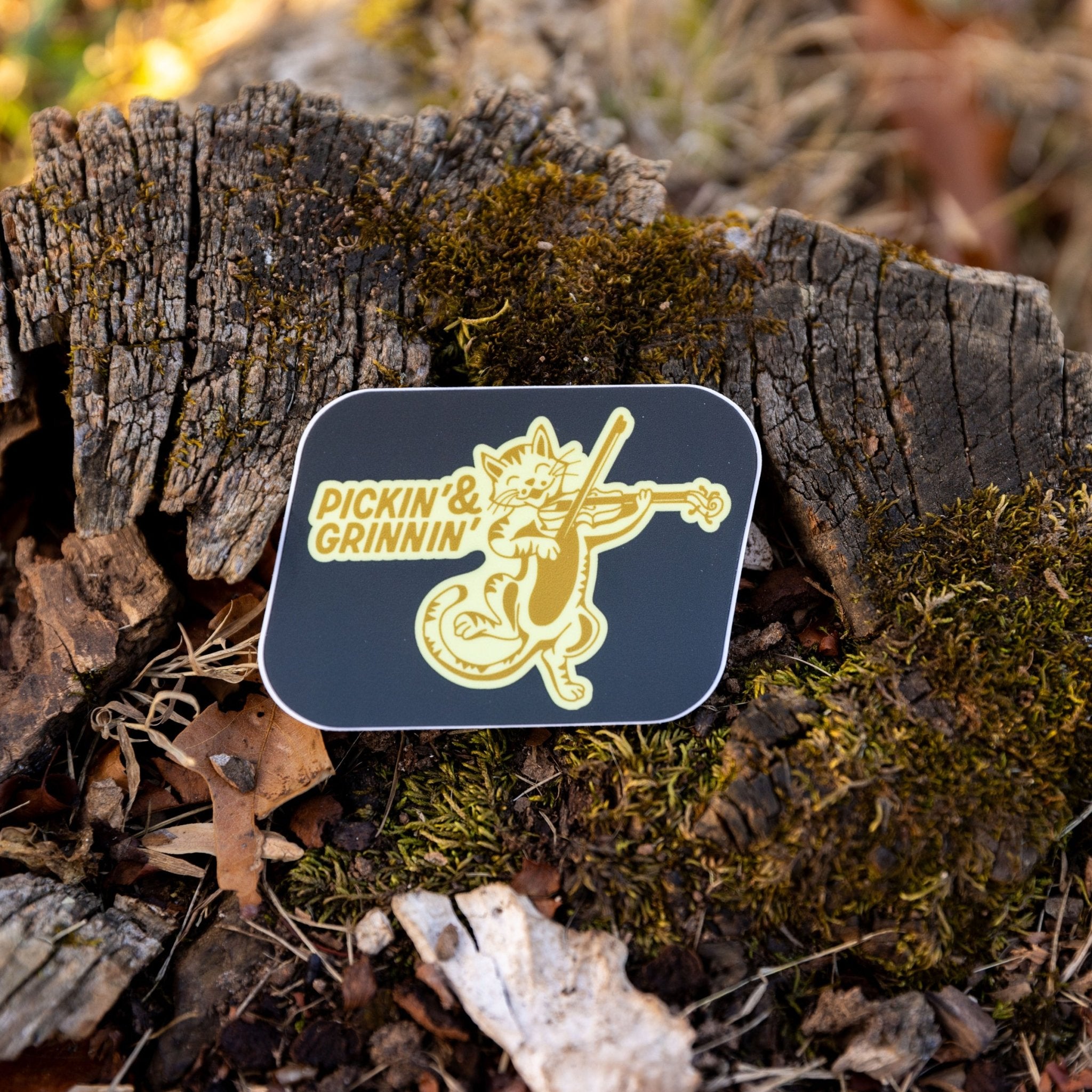 Pickin' and Grinnin' (The Bluegrass Cat) - menottees