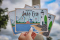 Lake Erie - Rollercoaster Postcard