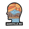 A Sunshine Mind Asheville Sticker (Black)