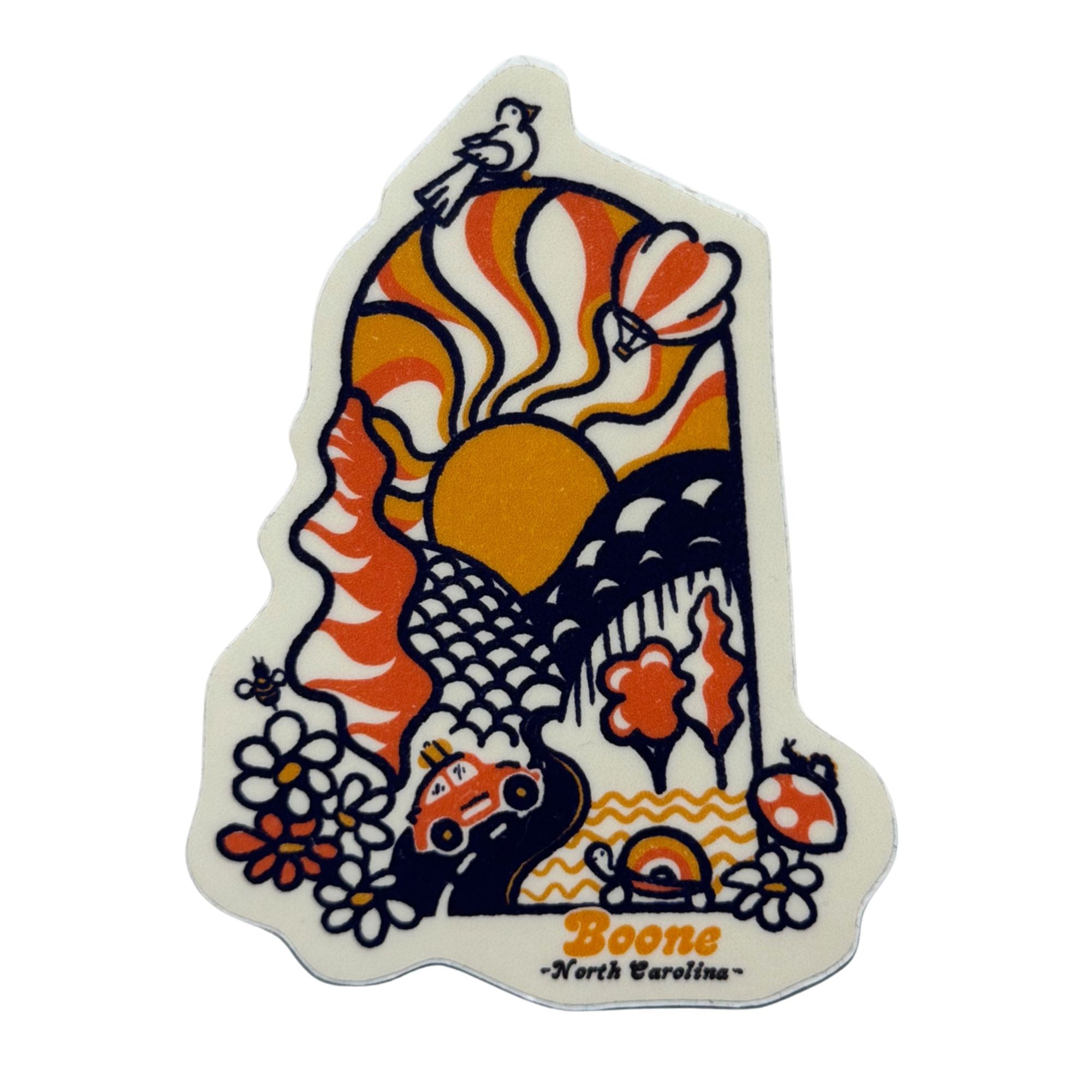 Groovy Day Boone Sticker (Oatmeal)