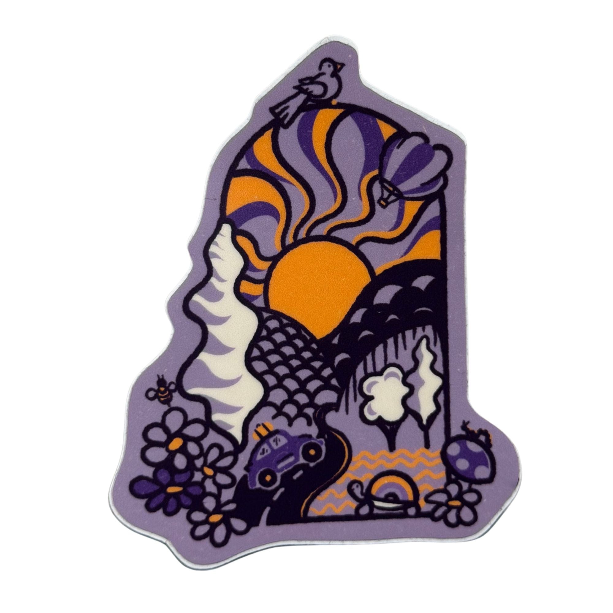 Groovy Day (Purple Sticker)