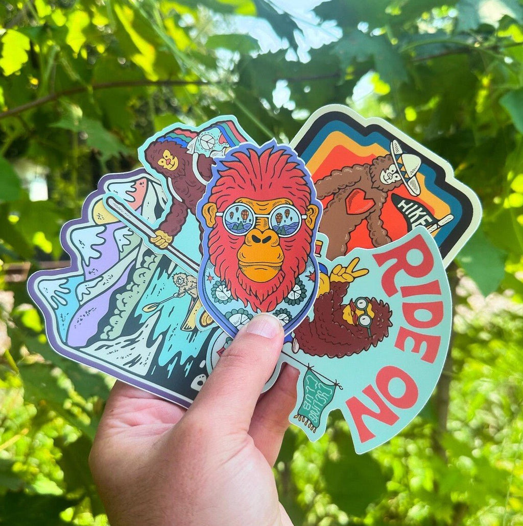 Bigfoot Stickers (5 Pack) - Menottees