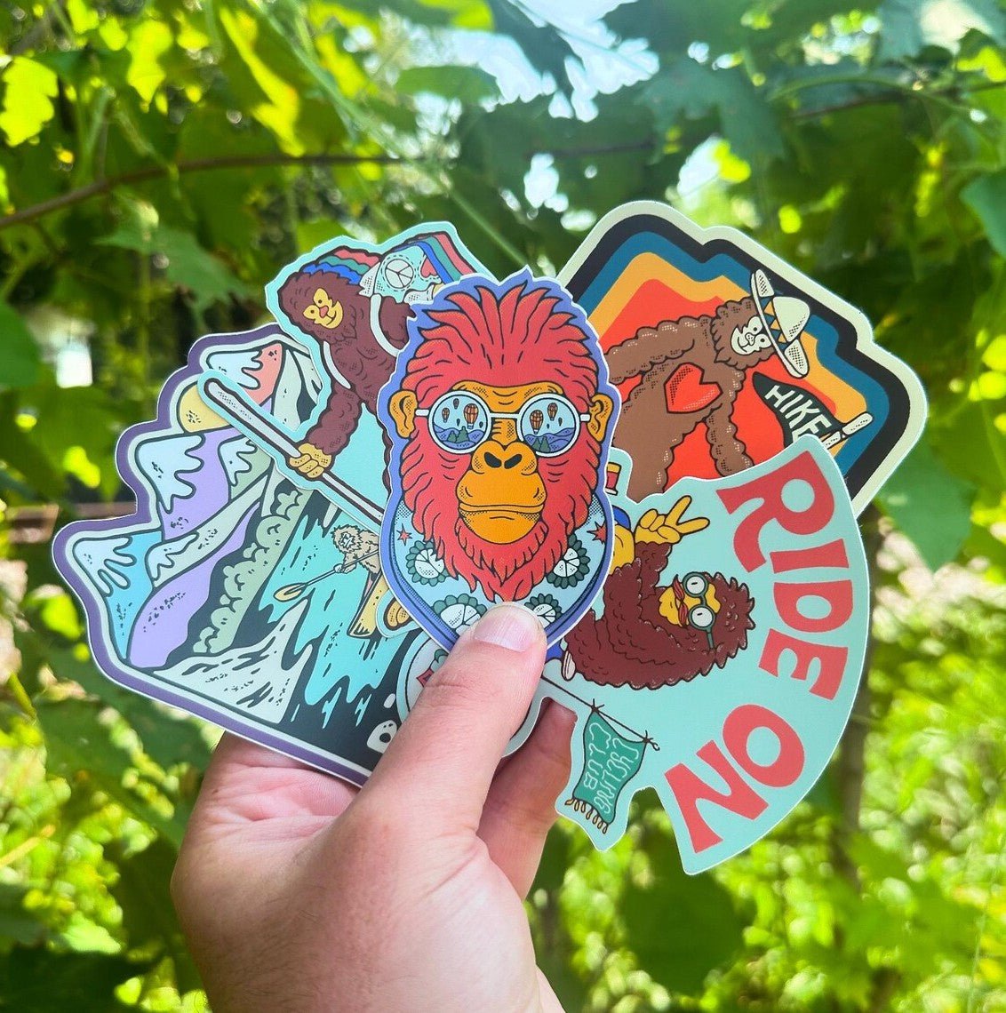 Bigfoot Stickers (5 Pack) - Menottees