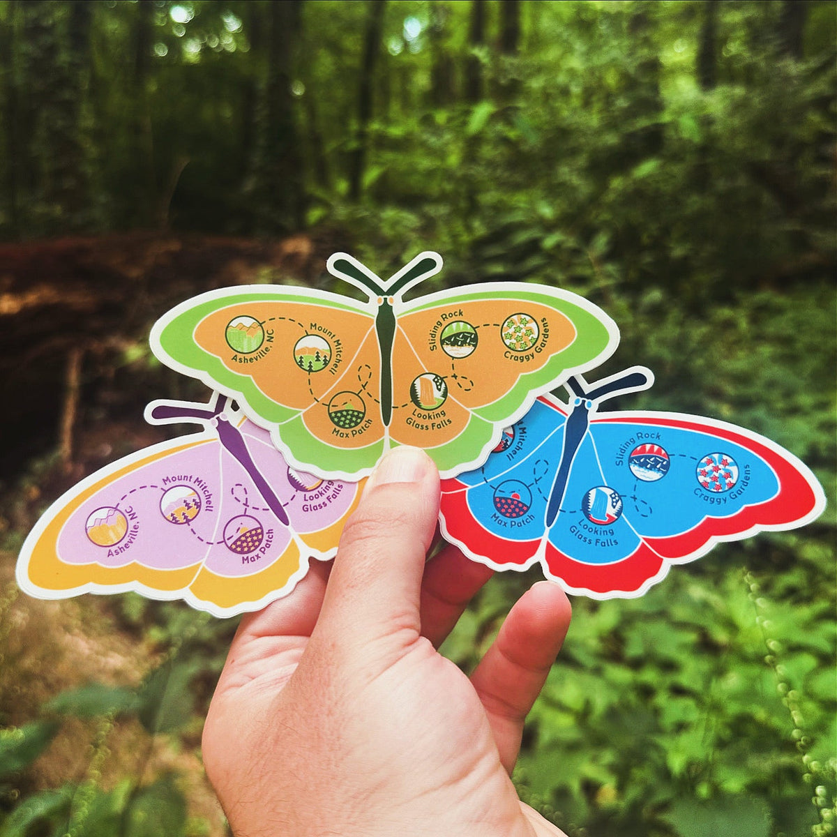 Butterfly Trail Sticker Pack - menottees