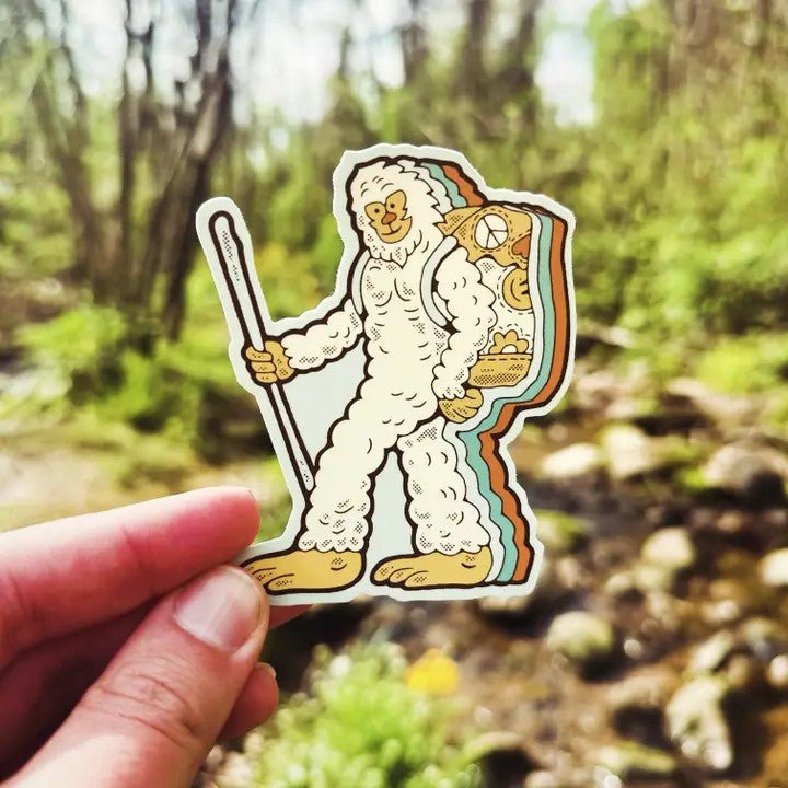 Retro Hiking Yeti - menottees