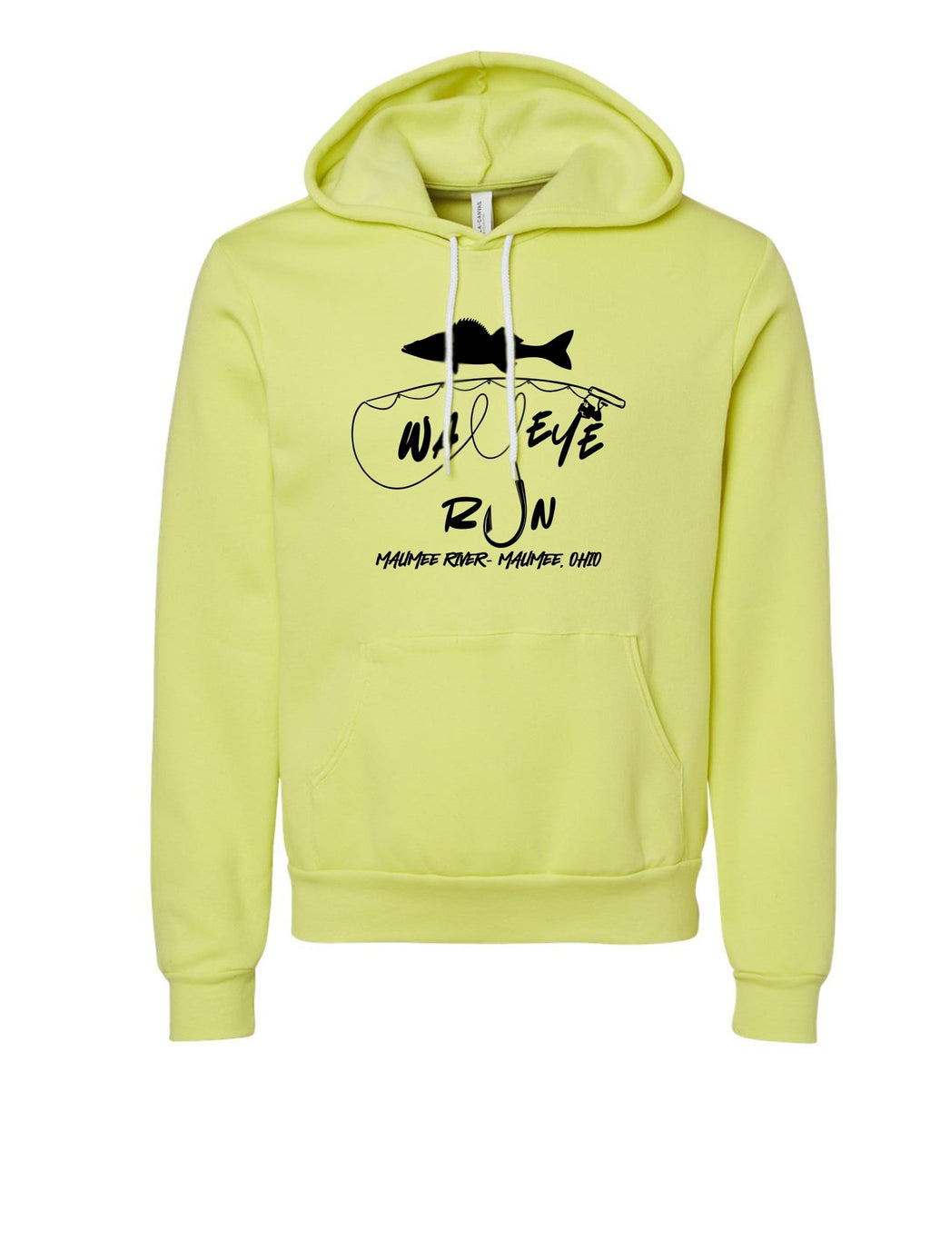 Walleye Run Hoodie (Yellow) - menottees