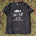 Walleye Run Tee (Black) - menottees