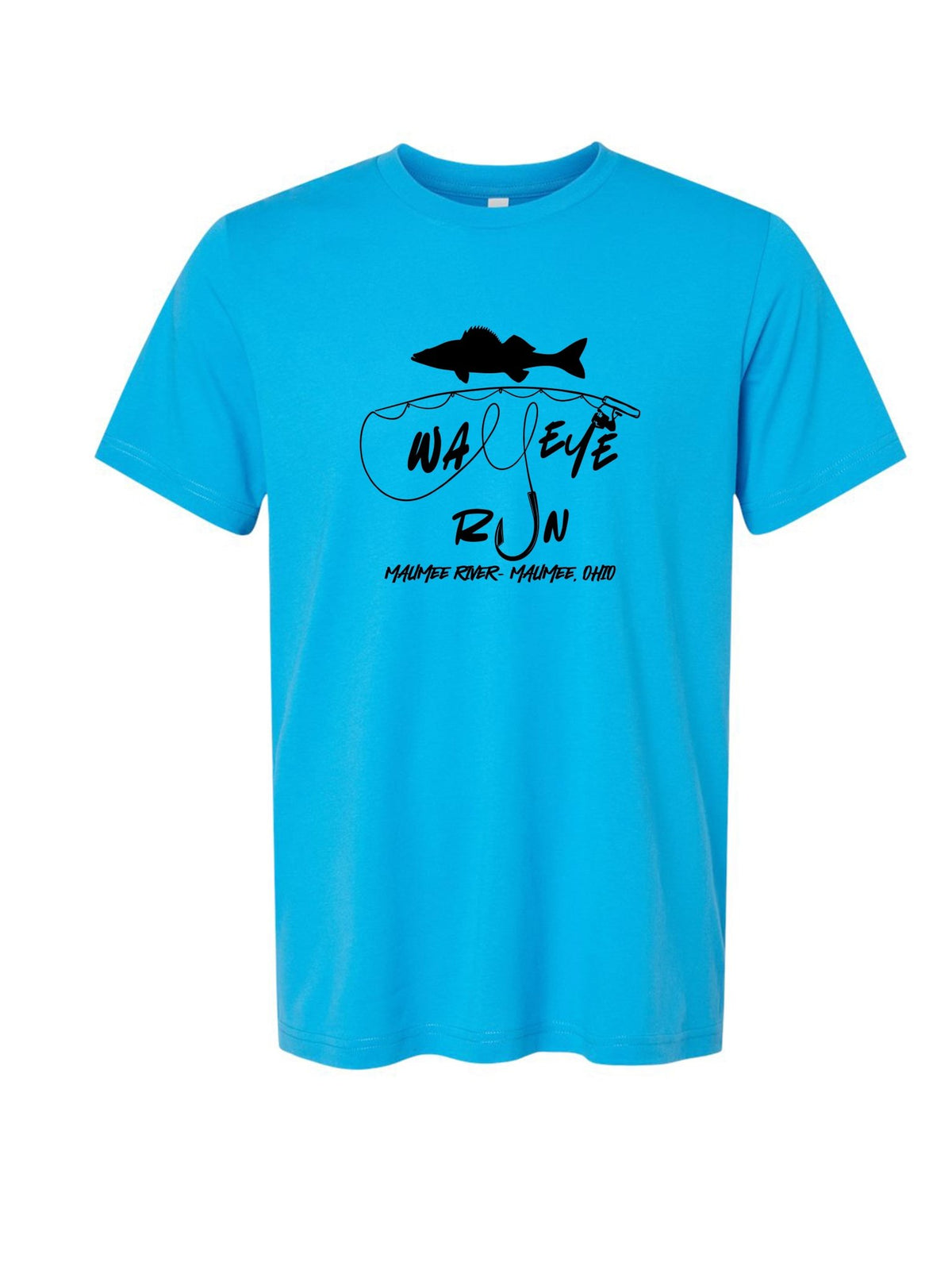 Walleye Run Tee (Blue) - menottees