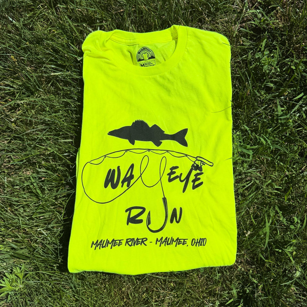 Walleye Run Tee (Yellow) - Menottees