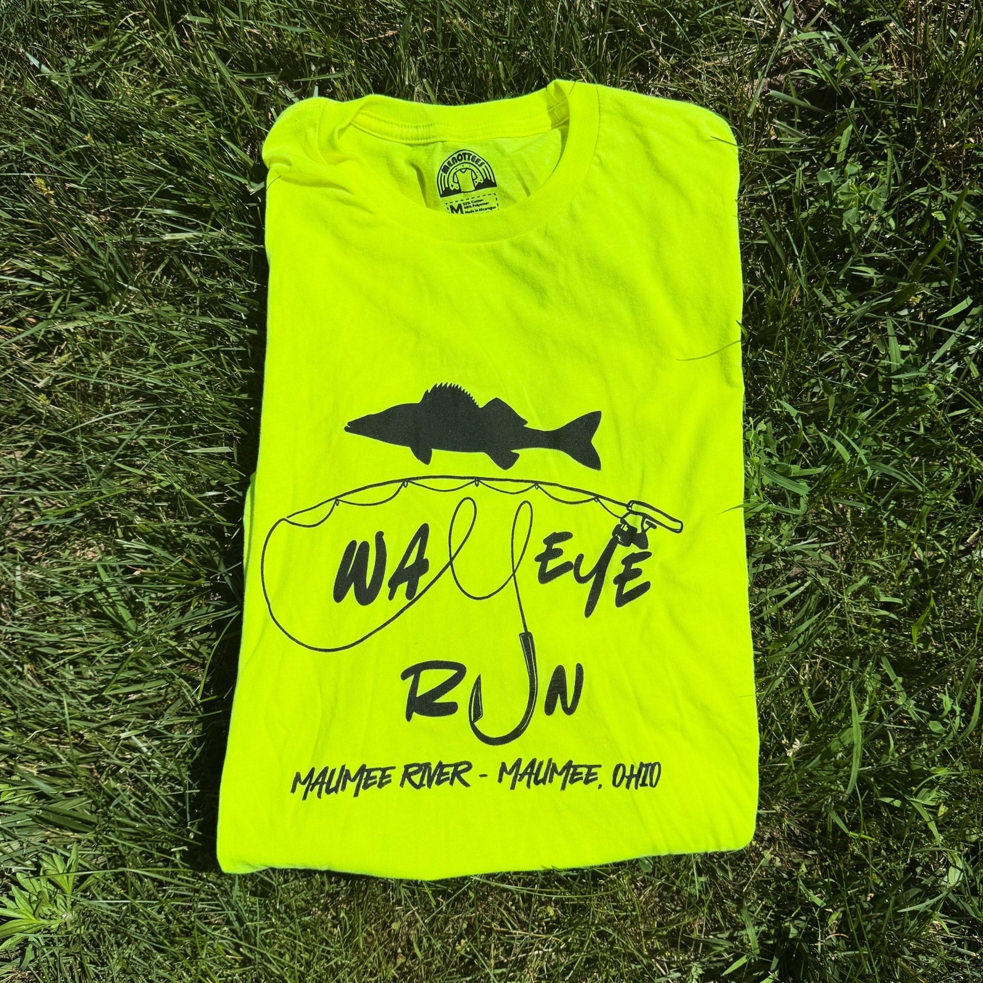 Walleye Run Tee (Yellow) - Menottees
