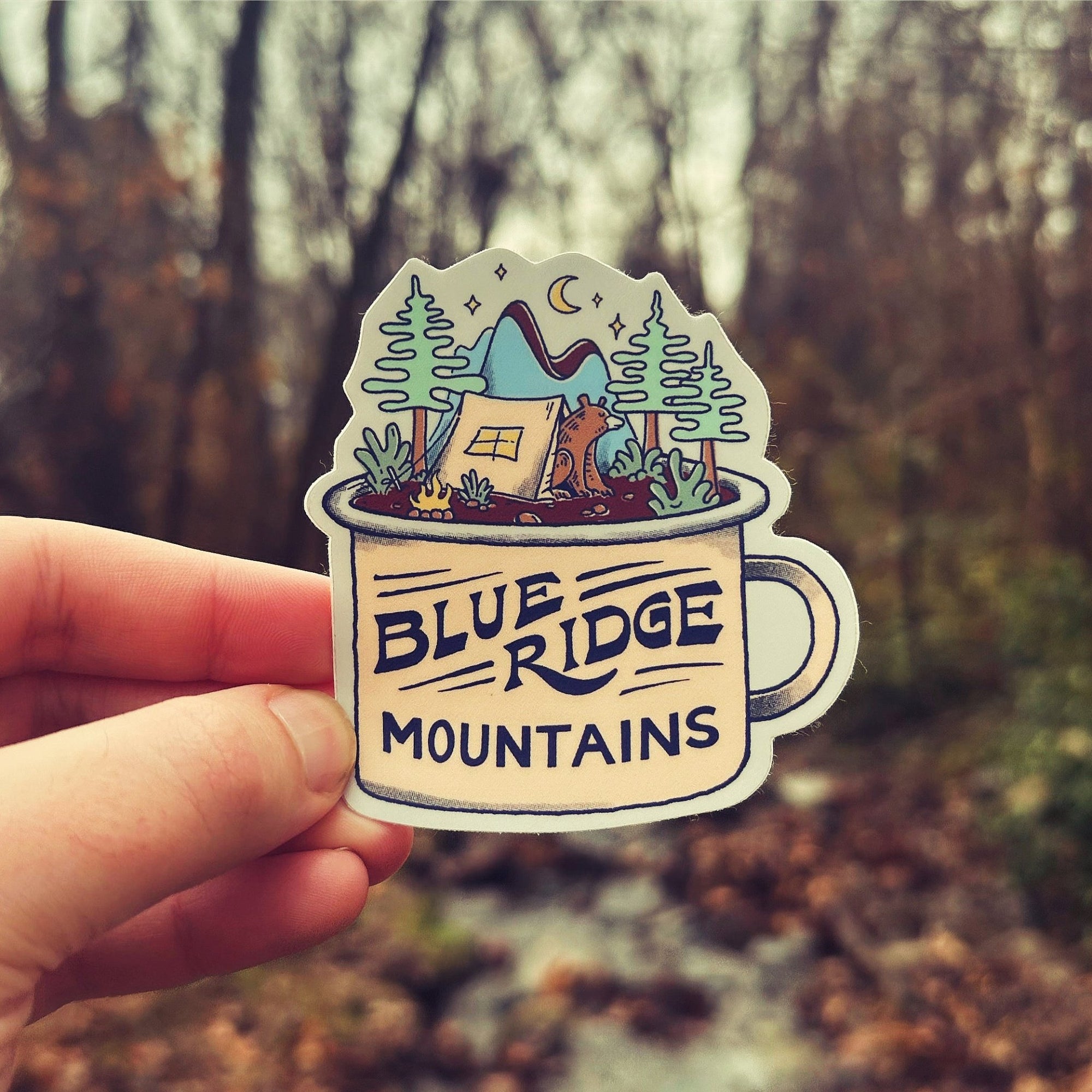 A Blue Ridge Night Mug - menottees