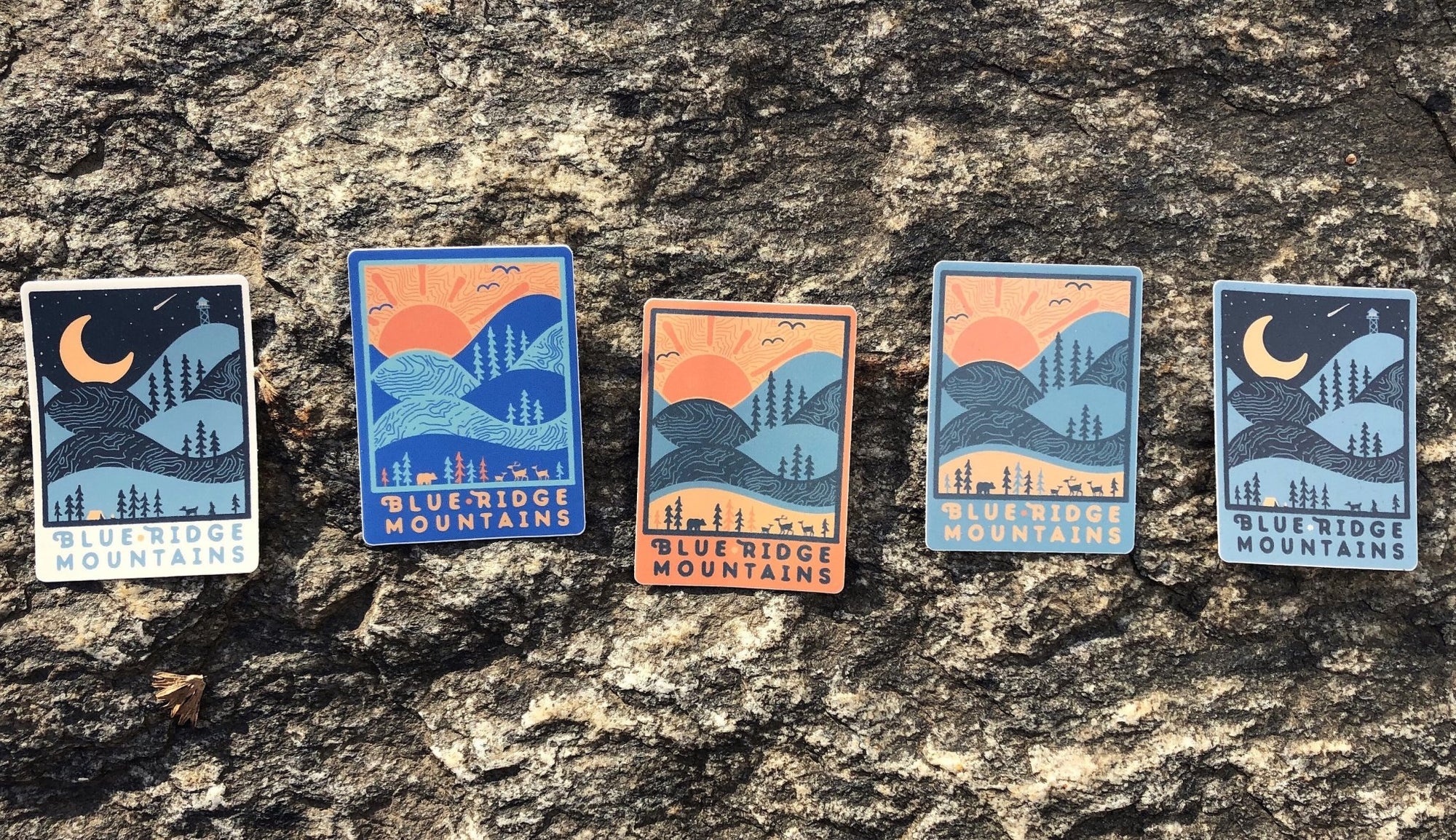 Blue Ridge Sticker Pack - menottees