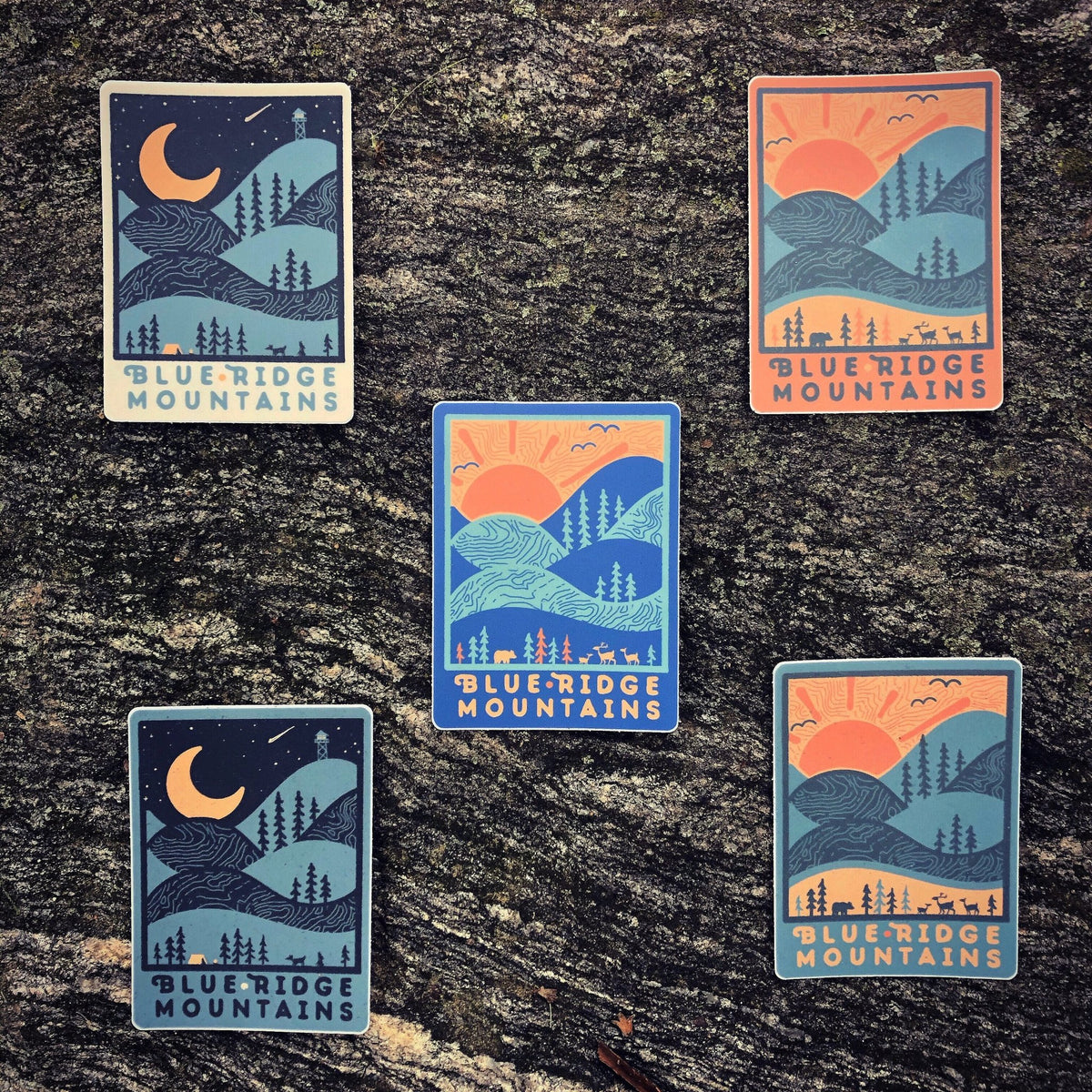 Blue Ridge Sticker Pack - menottees