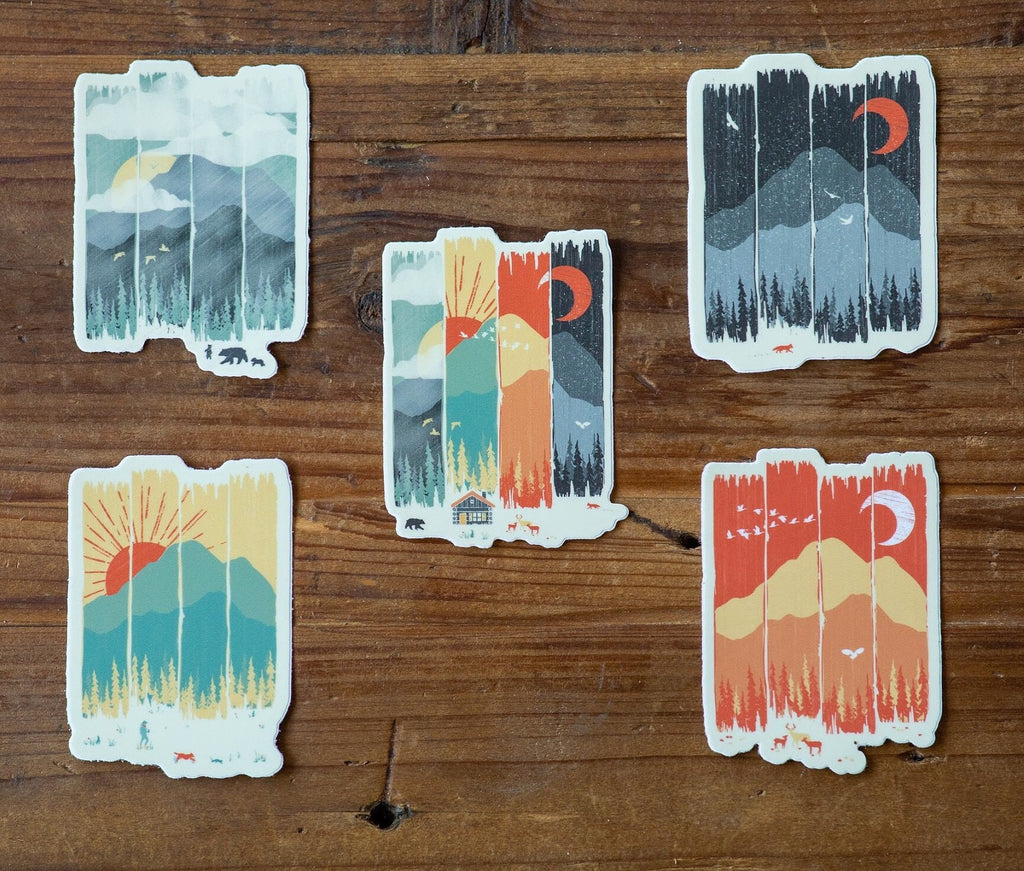 Mountain Weather Sticker Pack - menottees