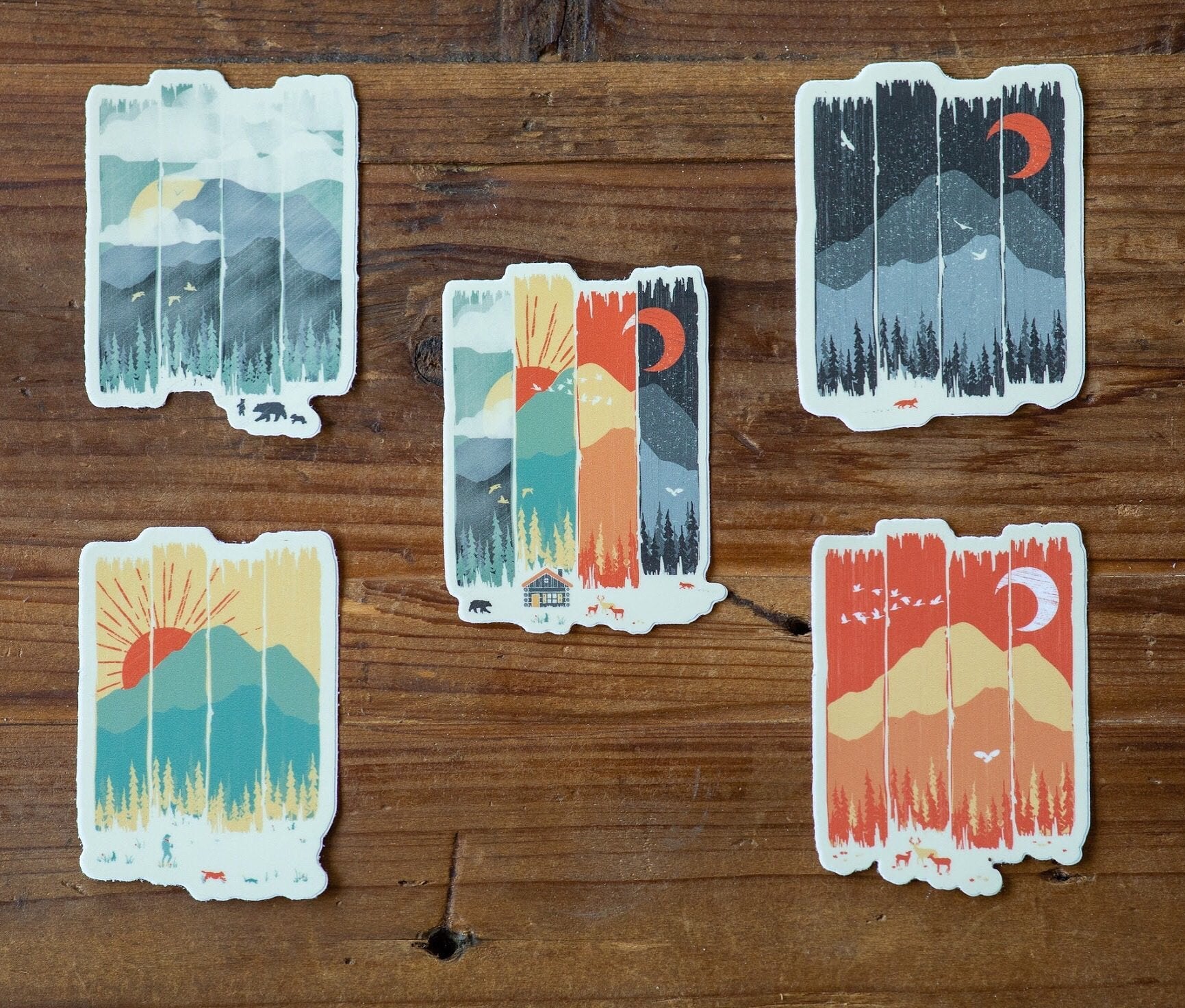 Mountain Weather Sticker Pack - menottees